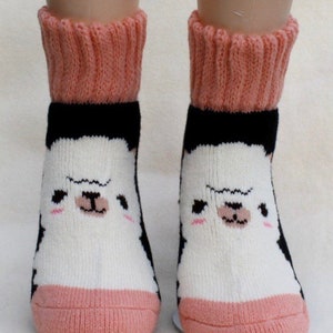 Alpaca Slumber Socks - Snuggly Socks with Cute Alpaca Faces