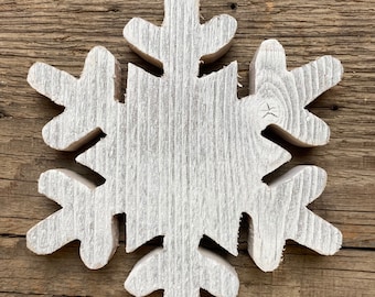 Barnwood Snowflake, Christmas Snowflake, Wood Snowflake