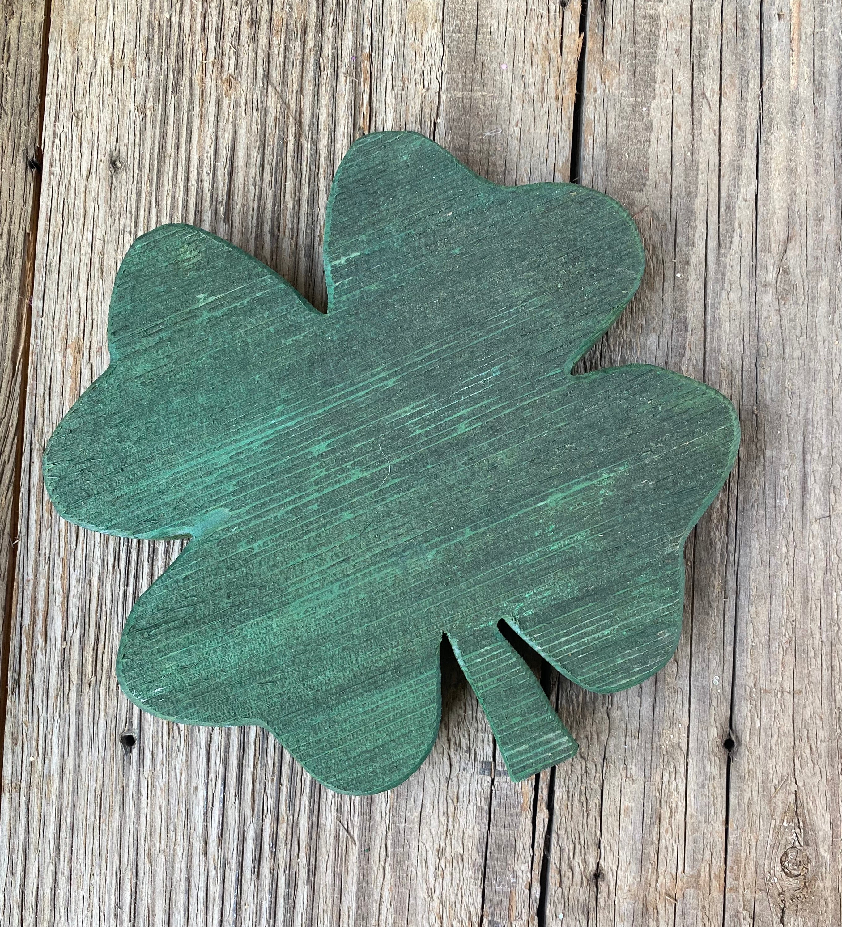 Barnwood Four-Leaf Clover