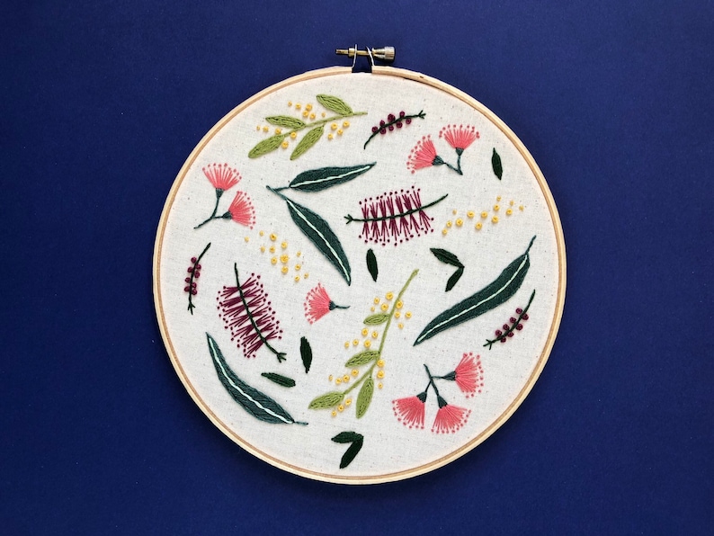 Australian Natives Scatter Embroidery Tutorial Pattern by Lily Adelaide Upton image 2