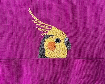Cockatiel PDF Embroidery Patterns by Lily Adelaide Upton