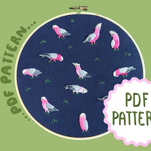 Galahs PDF-broderimönster av Lily Adelaide Upton