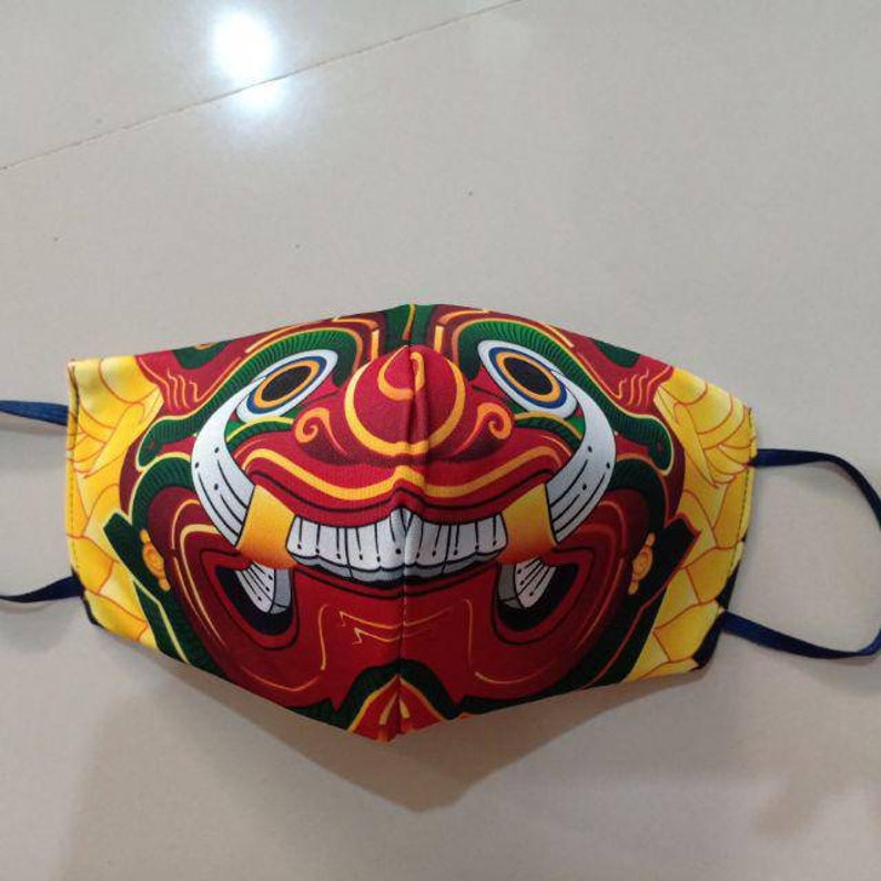 Fabric Mask Thai Masks Face Mask With Filter Insert Etsy