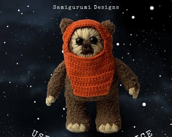 Ewok inspired Star Wars Amigurumi Plush Toy | Return of the Jedi | One of a Kind Collectible Gift