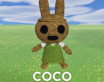 Coco from “Animal Crossing” inspired Crochet Toy | Handmade Amigurumi Collectible