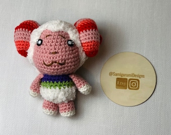 Dom from “Animal Crossing” inspired Crochet Toy | Handmade Amigurumi Collectible