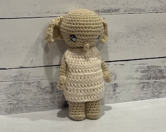House Elf inspired Crochet Toy | Handmade Amigurumi Collectible