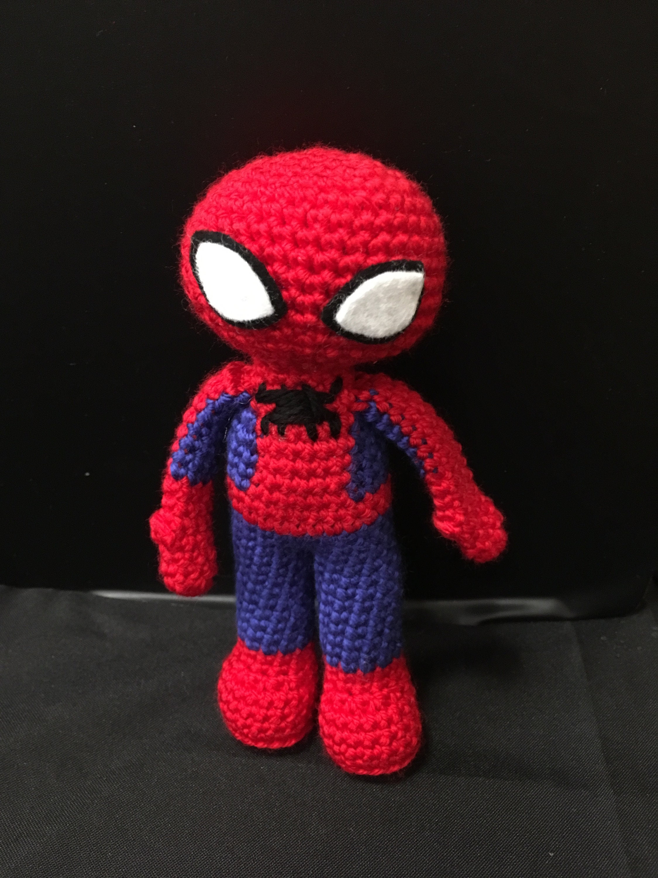 spiderman crochet doll