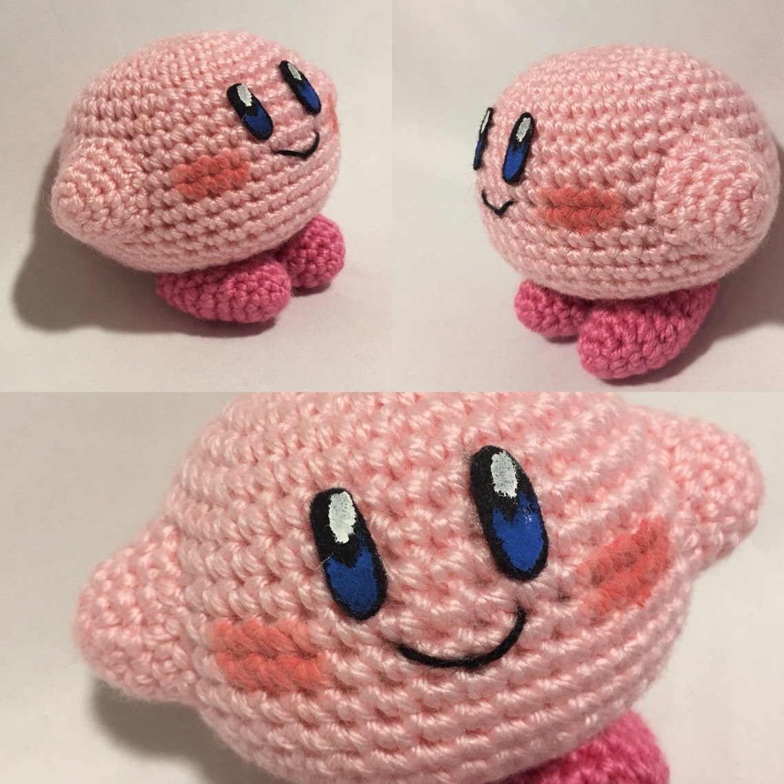 Kirby inspired Crochet Toy Handmade Amigurumi Collectible Etsy
