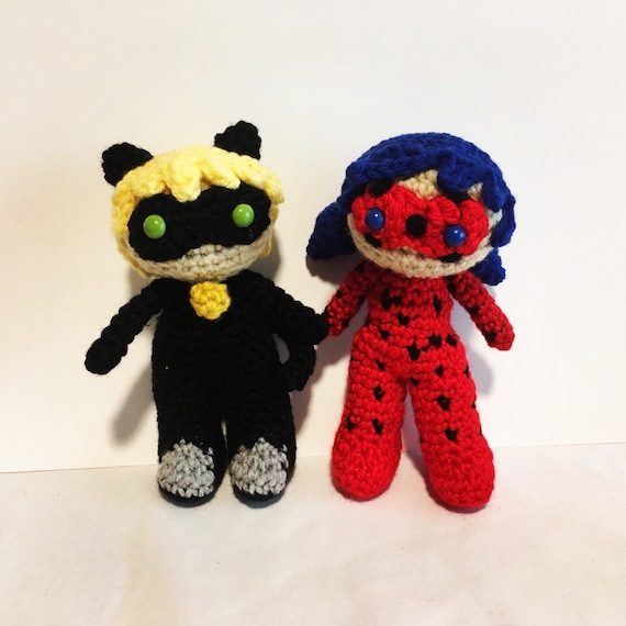 ladybug and cat noir plush