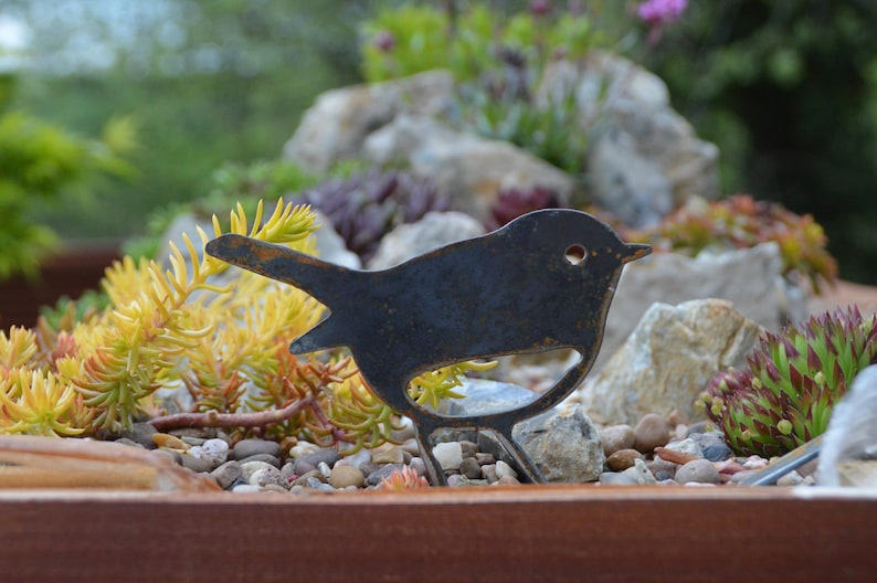 Rusty robin Rusty metal robin rusty metal bird garden bird garden ornament garden metal art image 3