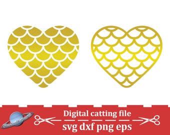 Free Free 344 Mermaid Scale Heart Svg SVG PNG EPS DXF File