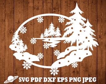 Download Winter Scene Svg Etsy