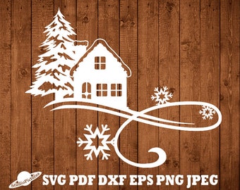 Download Winter Scene Svg Etsy