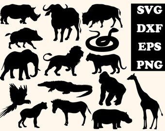 Download Safari Silhouettes Etsy