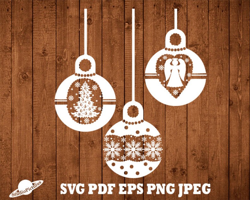 Download Christmas baubles clipart svg bauble bundle svg bauble kit ...