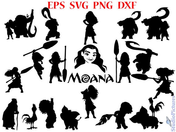 Download Moana Silhouettes Moana SVG cut files Moana printable ...