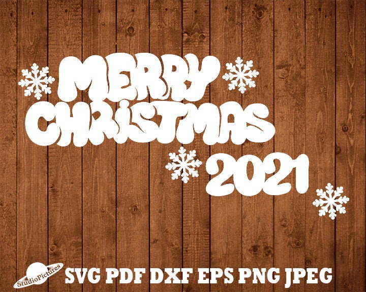 Frohe Weihnachten 2021 svg svg neujahr 2021 svg cut file | Etsy