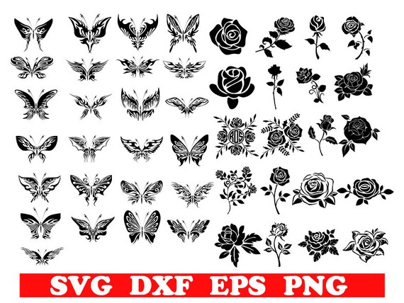 Free Free 110 Rose Butterfly Svg Free SVG PNG EPS DXF File