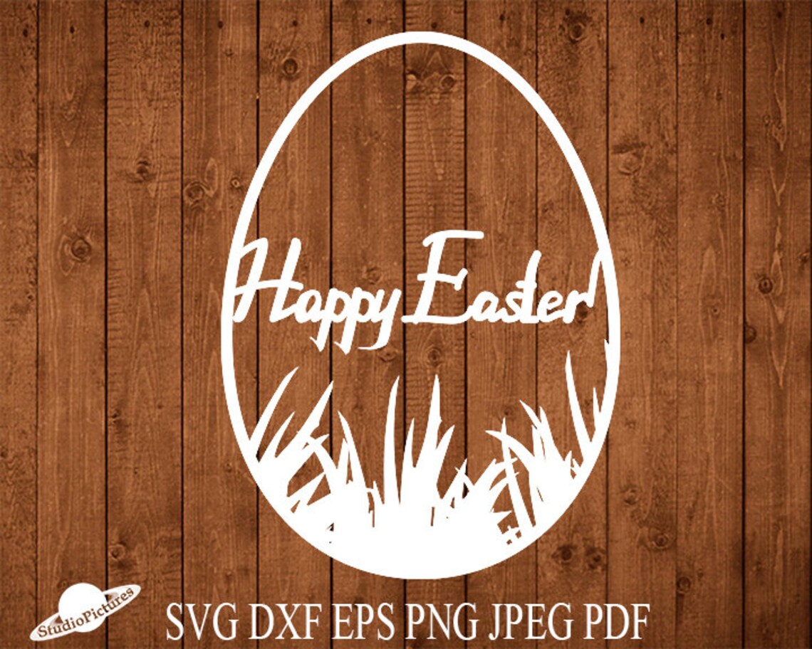 Download Egg with grass svg happy easter svg easter svg egg svg | Etsy