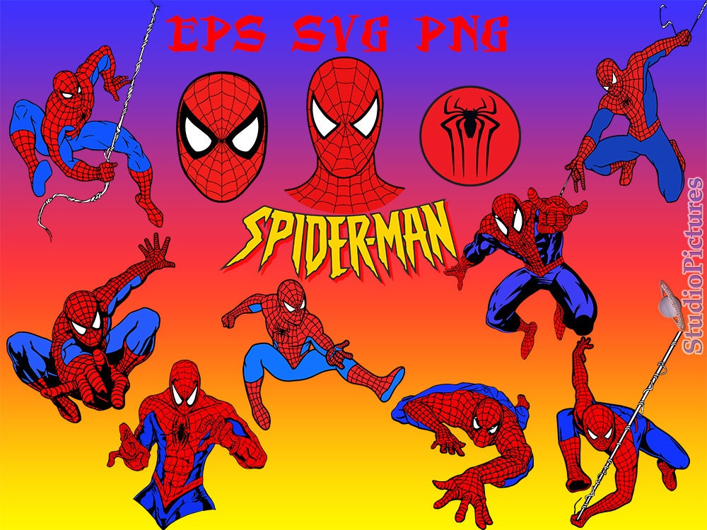 Download Spiderman Svg Clipart Spiderman clipart cartoon svg Marvel ...