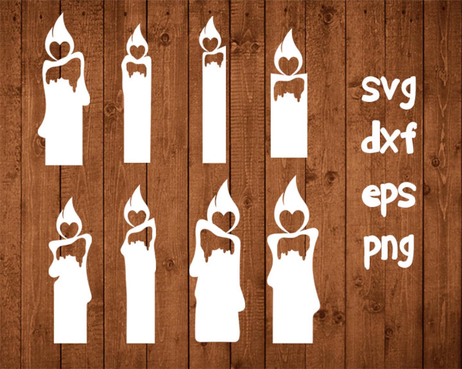Candles Svg Candles Clipart Svg Candle Cut Files Candles Etsy Singapore