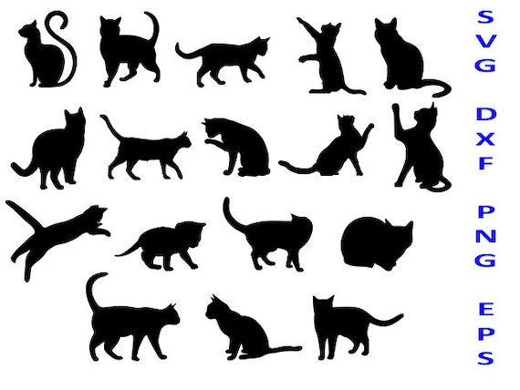 Download Cats Svg animals svg cat Breed SVG Silhouette cat Cut | Etsy