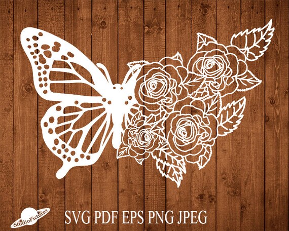 Download Floral Butterfly Svg Butterfly Svg Butterfly Cut File Etsy