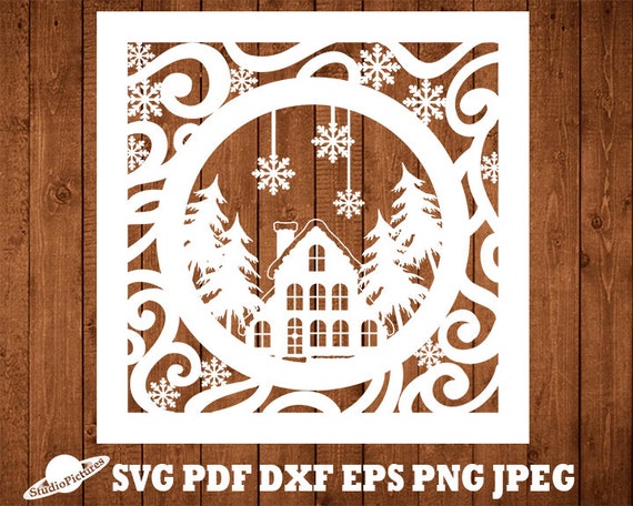 Download Christmas Card Svg Christmas Paper Cut Christmas Etsy