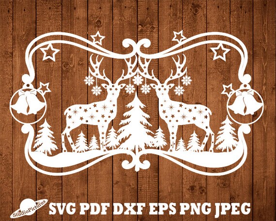 Download Christmas Frame Svg Winter Scene Svg Christmas Svg New Year Etsy