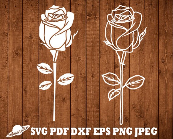 Download Rose Vector Roses Set Svg Rose Bundle Svg Rose Paper Cut Etsy