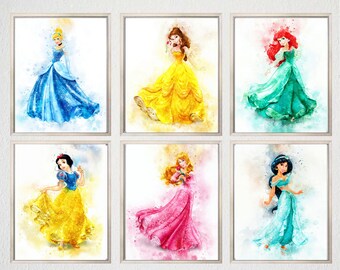 Princess Wall Art Etsy