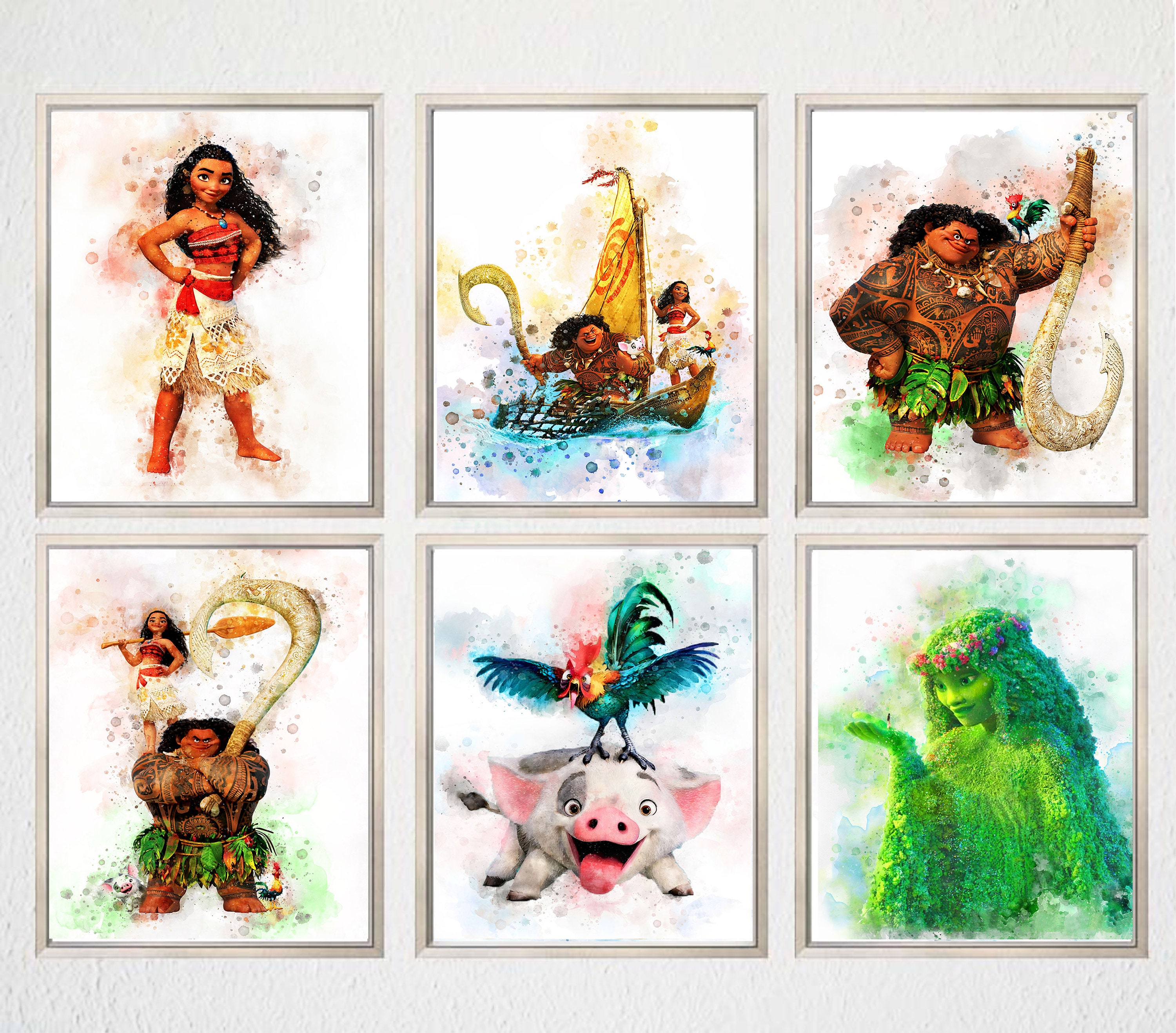 Set 6 Moana Printable Art Moana Print Moana Poster Maui Pua Etsy Set 6 Moana Printable Art Moana Print Moana Poster Maui Pua Etsy