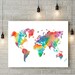 Watercolor World Map 3 Printable World Map Wall Art World Map Poster ...