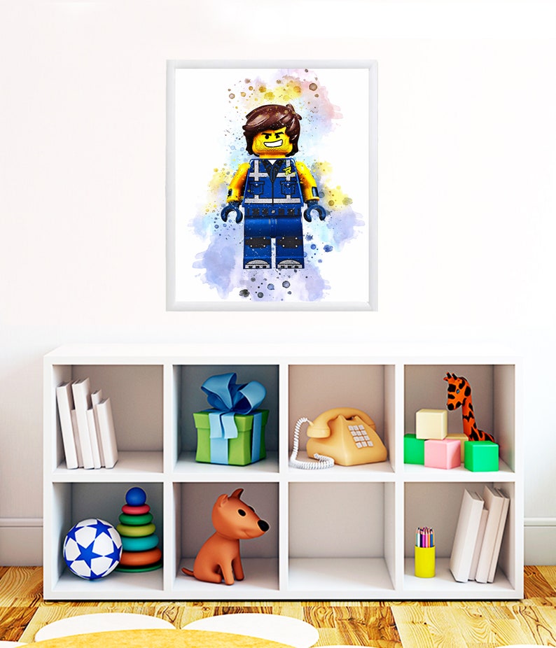 Rex PRINTABLE ART The LEGO Movie Rex Watercolor Digital Print | Etsy