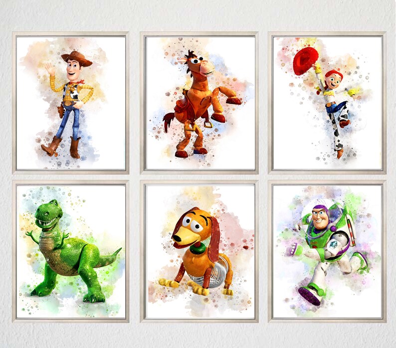 BULLSEYE Toy Story PRINTABLE ART Watercolor Bullseye Horse Toy | Etsy