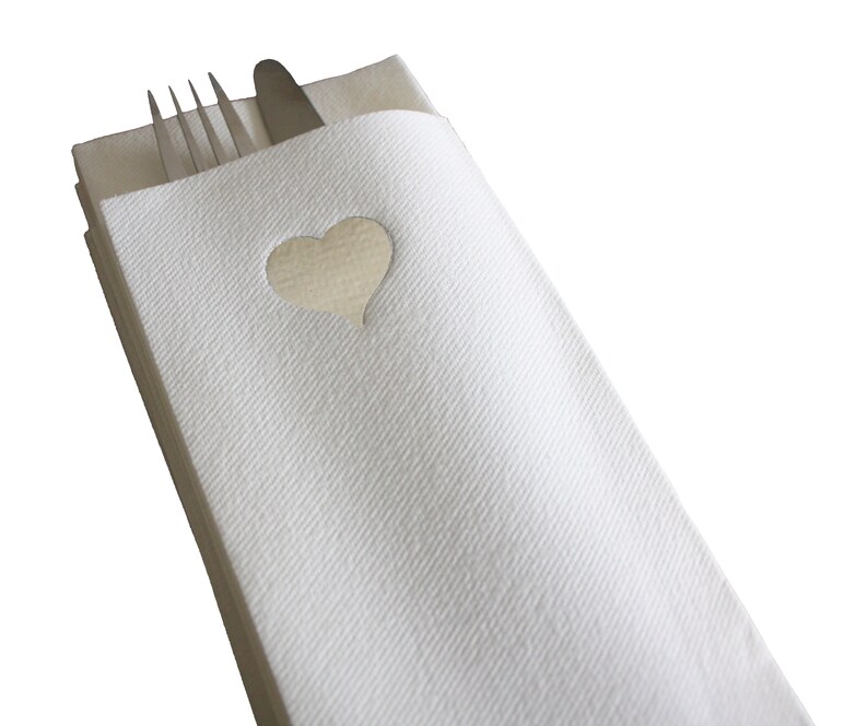 50 Luxury Linen Feel Paper Napkins 40 x 40 CM Gold Customised