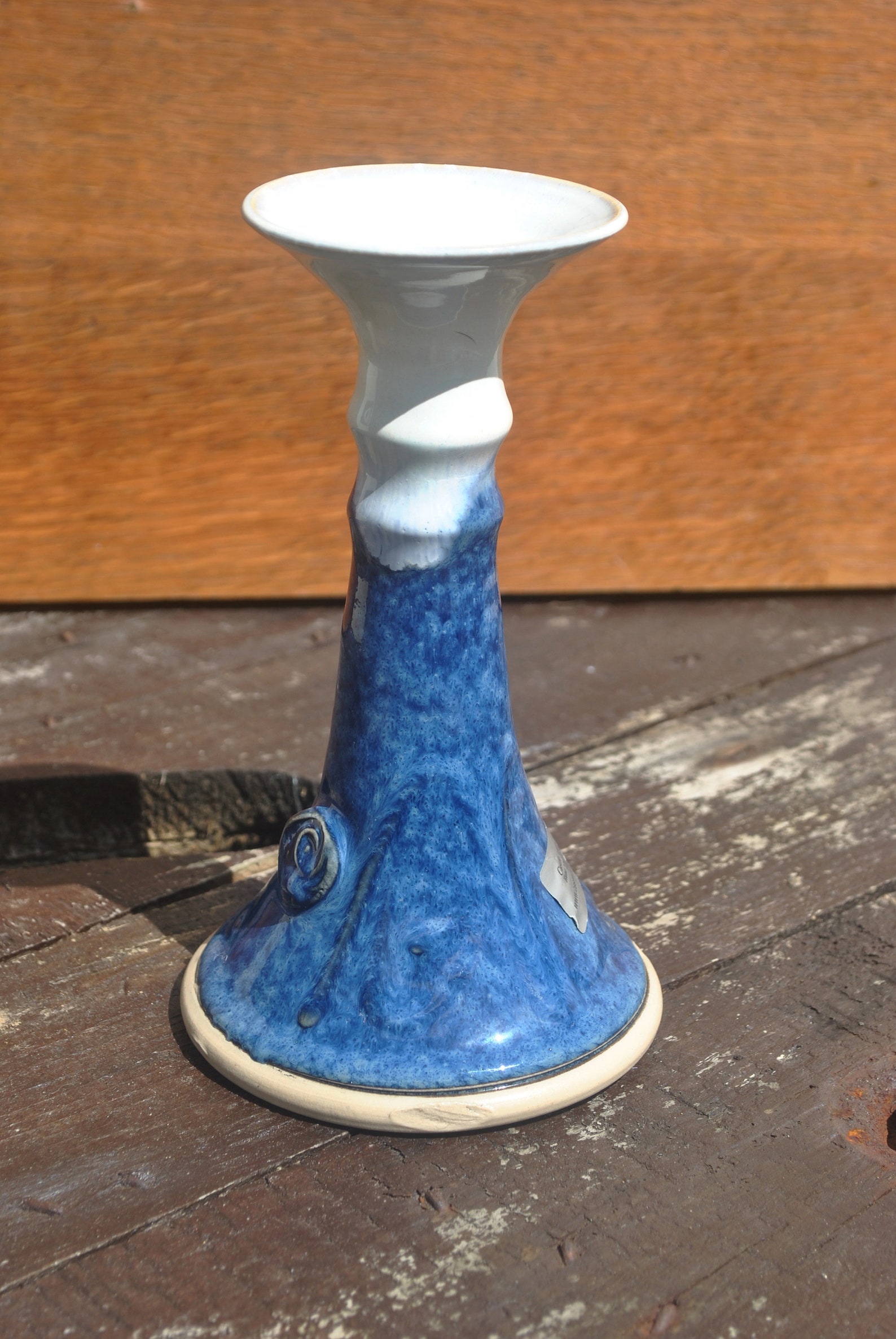 Irish Pottery Candlestick. Handmade Candle Holder with Celtic Etsy