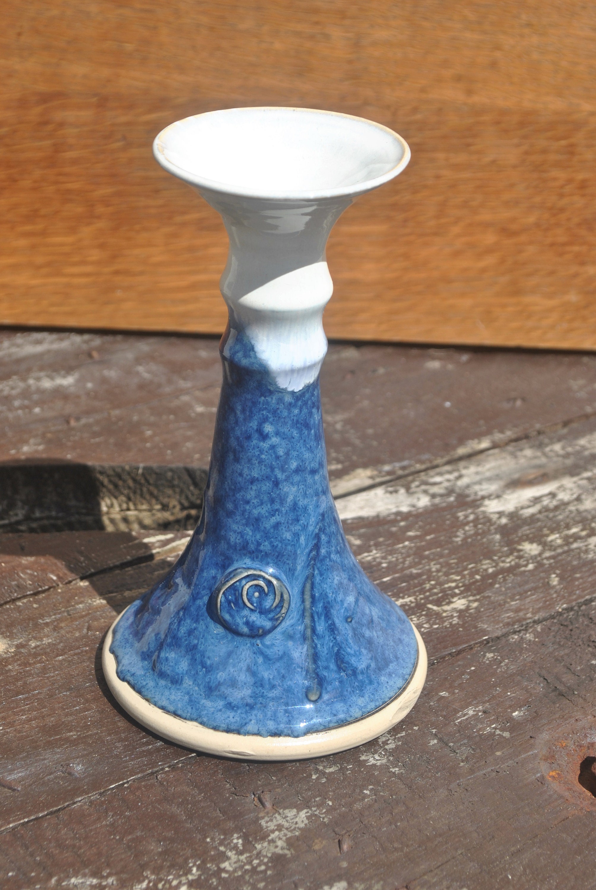 Irish Pottery Candlestick. Handmade Candle Holder with Celtic Etsy