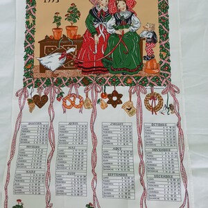 Torchon de cuisine vintage Français ,alsacien ,torchon calendrier 1993 , cadeau homme ,cadeau femme ,fête des mères image 7