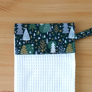 Honeycomb kitchen towel, hand towel, household linen, kitchen and dining, Christmas fabric.