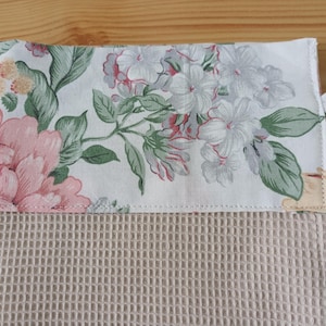 Honeycomb terry kitchen towel, hand towel, guest towel, household linen.