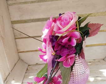 Blumenstrauß Rosen Blumenstrauss haltbar mit Vase