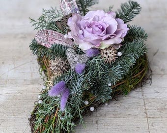 Friedhofgesteck Grabgesteck Exoten Allerheiligen Herz Engel