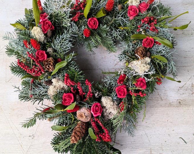 Featured listing image: Herz Handarbeit Herz Handarbeit Grabkranz Friedhofgesteck Allerheiligen