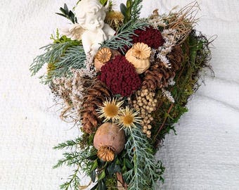 Friedhofgesteck Grabgesteck Exoten Allerheiligen Herz Engel