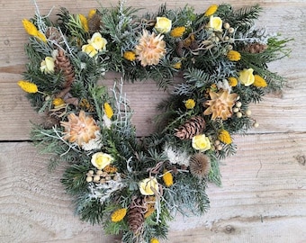 Grabherz Handarbeit Herz Handarbeit Grabkranz Friedhofgesteck