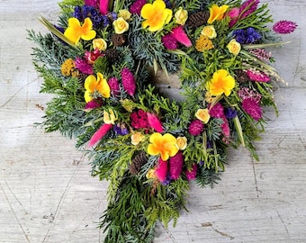 Herz Handarbeit Herz Handarbeit Grabkranz Friedhofgesteck Allerheiligen