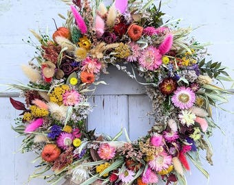 Türkranz Türkränze  Wandkranz Natur handarbeit Trockenkranz