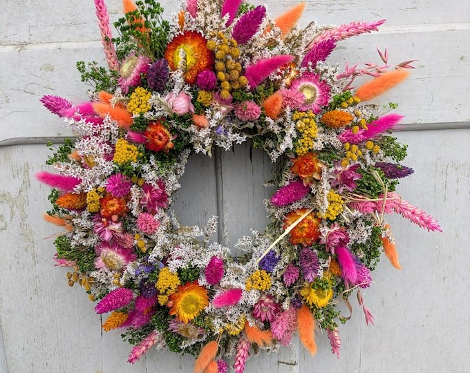 Featured listing image: Türkranz Türkränze Wandkranz Natur handarbeit Trockenkranz